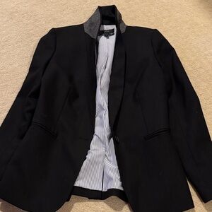 J crew Navy Parke Blazer with Striped Lining